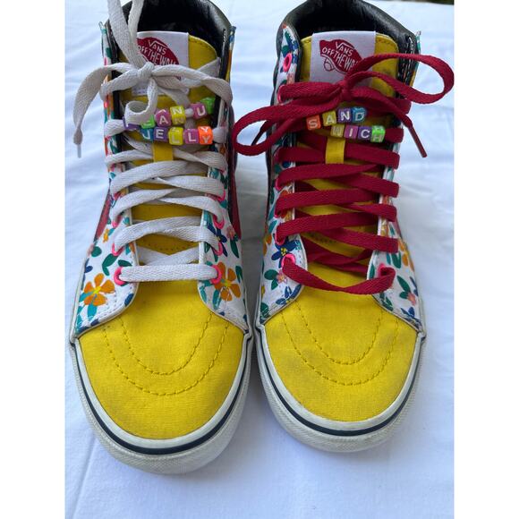 Vans Off The Wall Custom Made JellyNut Sandwich High Tops Women's 8 Men's 6/5 - Picture 1 of 13